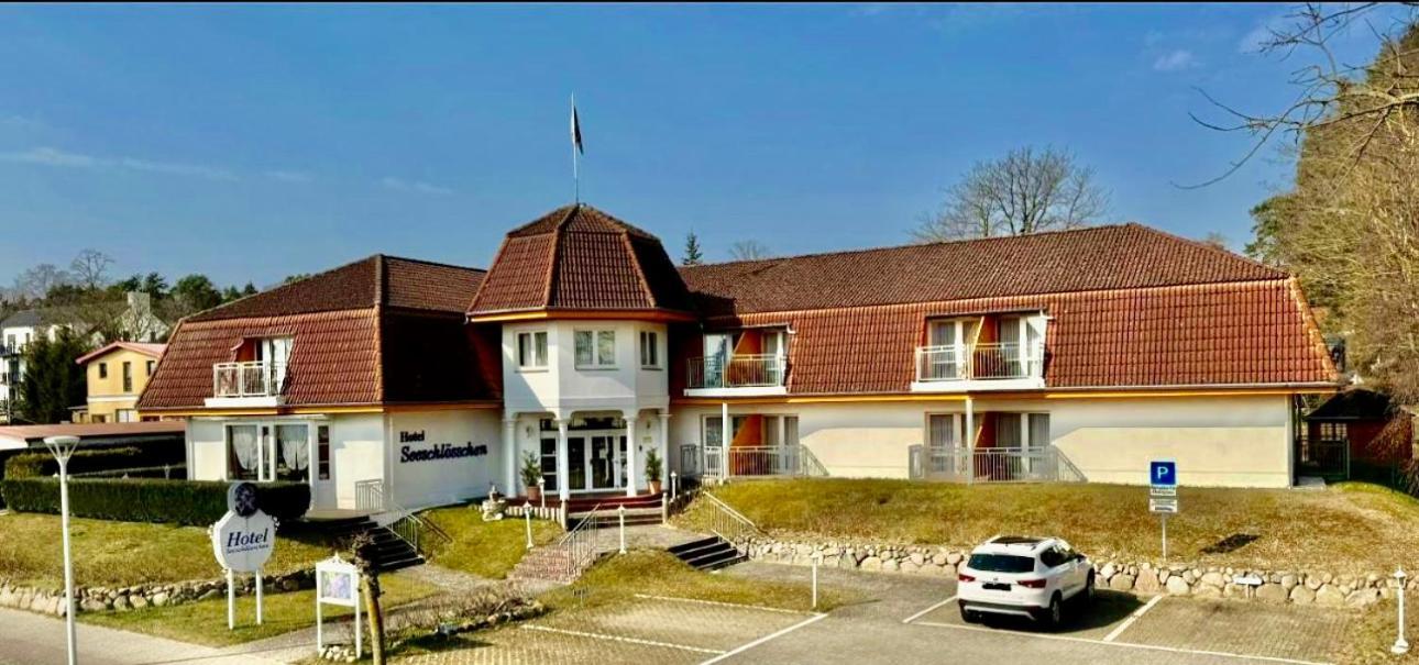 Hotel Garni Seeschloesschen Kölpinsee Exterior foto